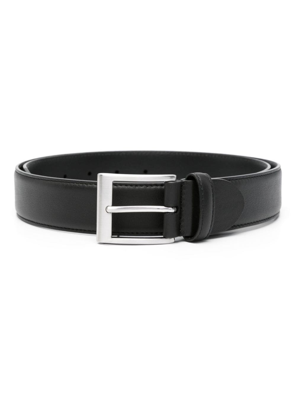 leather buckle belt - 1