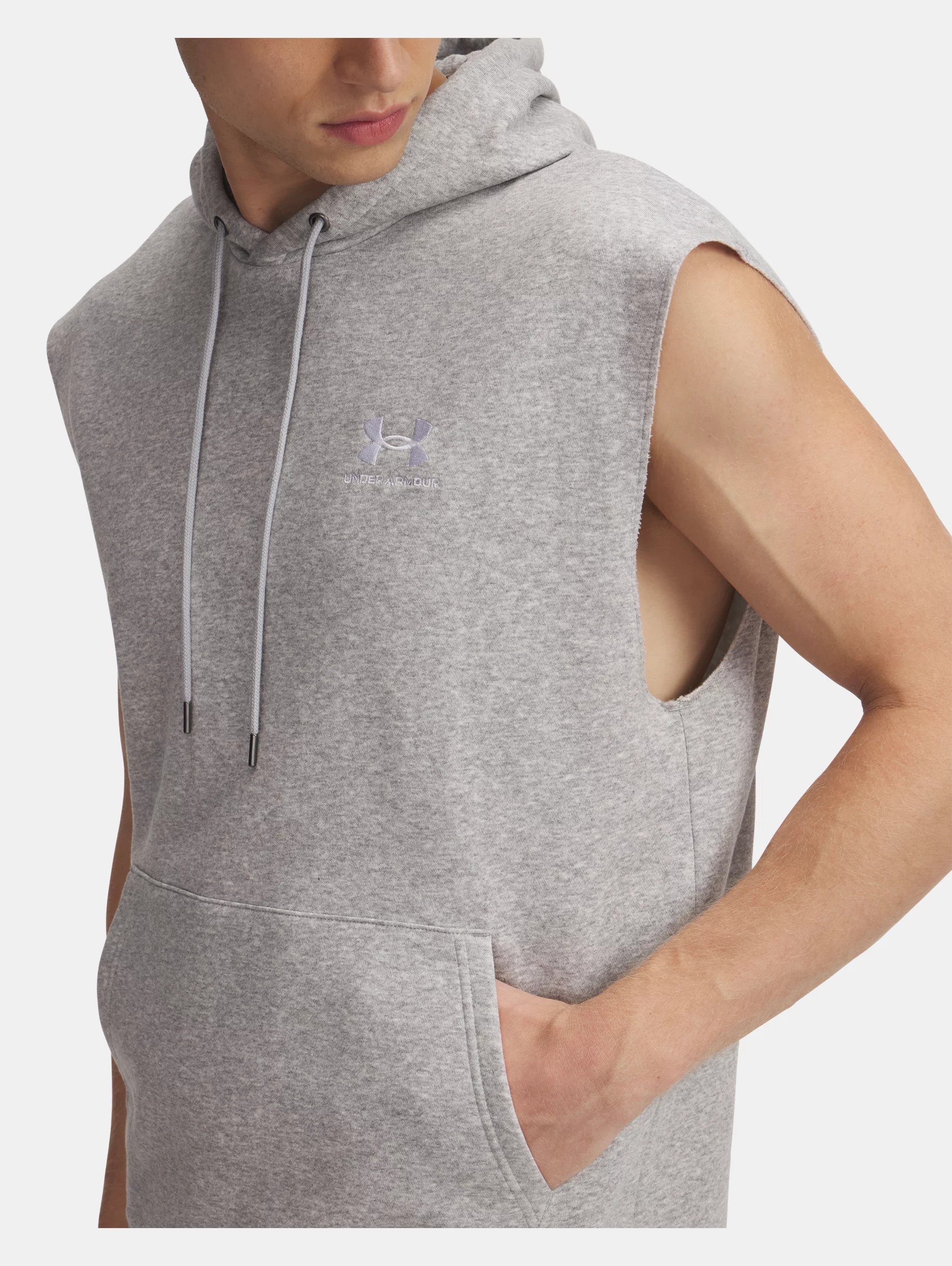 Men's UA Icon Fleece Sleeveless Hoodie - 3