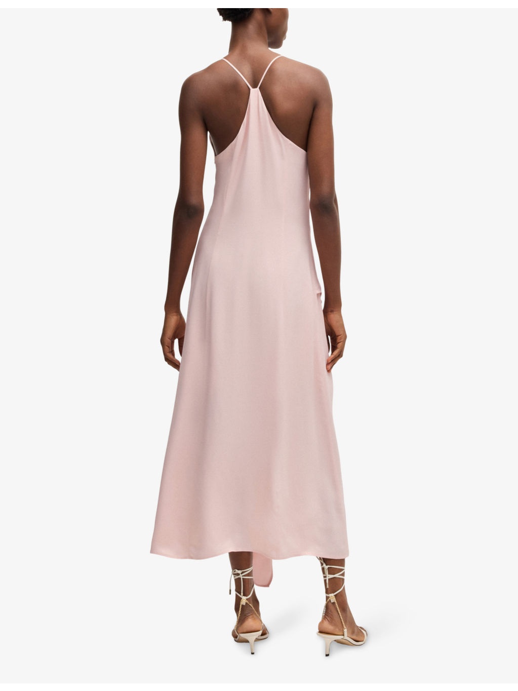 Ruffle Racerback Chiffon Maxi Dress - 4