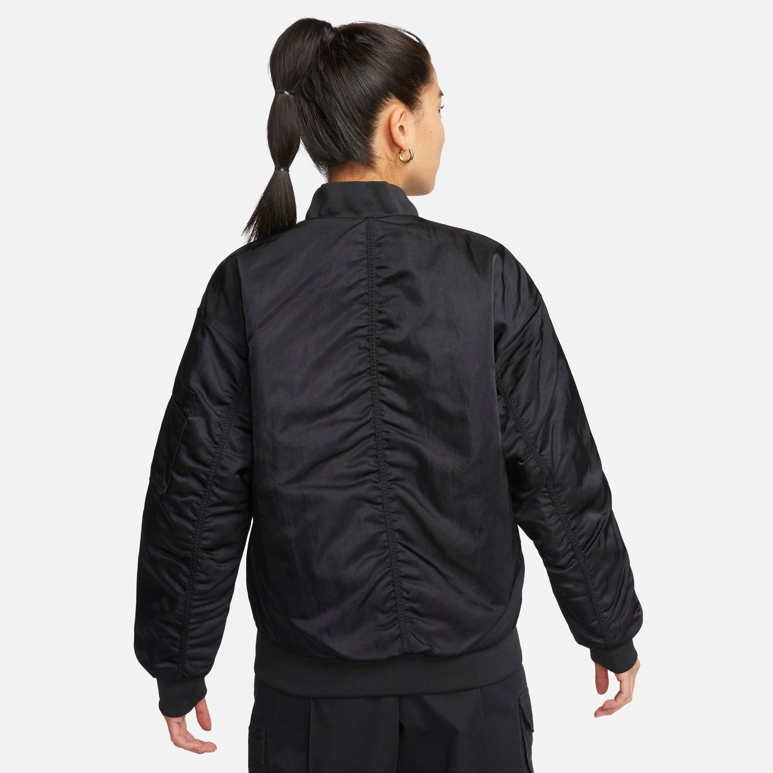 (WMNS) Nike Varsity Bomber Jacket 'Black' DV7877-010 - 2