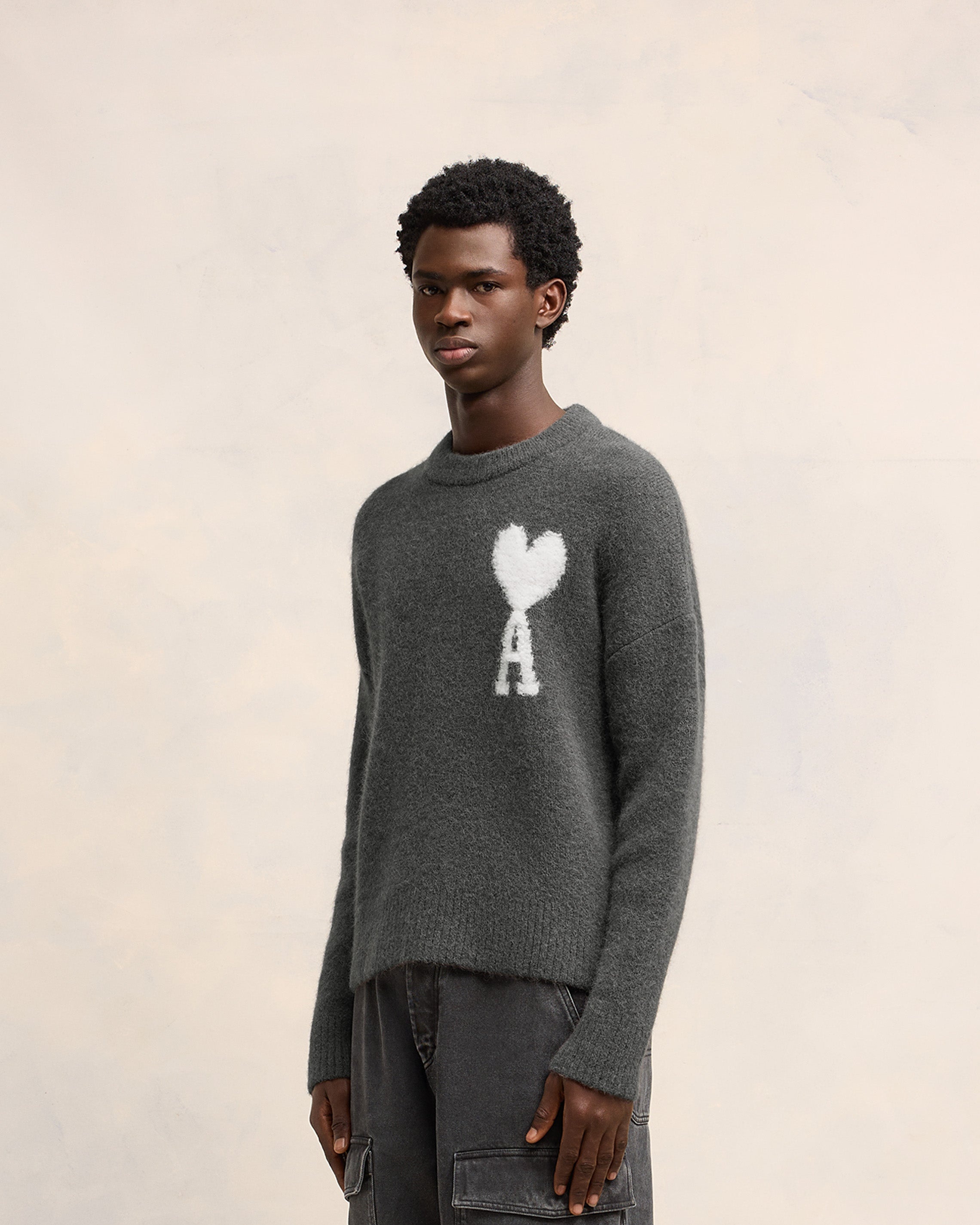 OFF-WHITE AMI DE COEUR CREW NECK SWEATER - 6