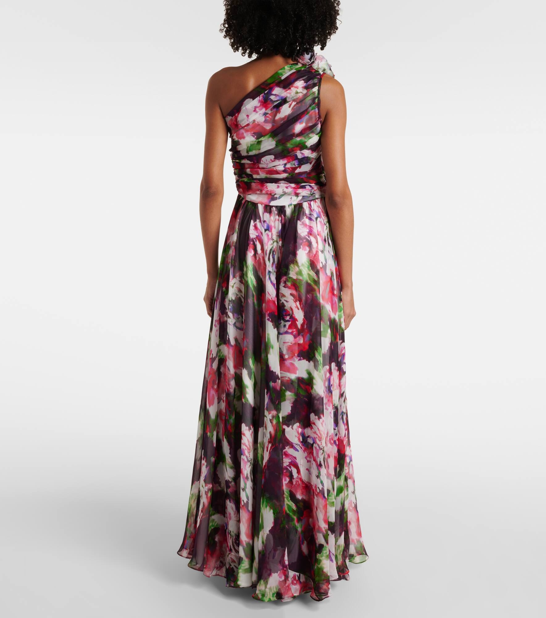 Jera floral silk georgette gown - 3