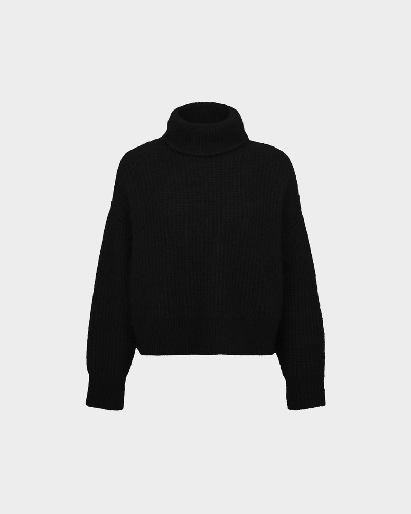 ROLL NECK SEPHIA JUMPER IN KNIT 1