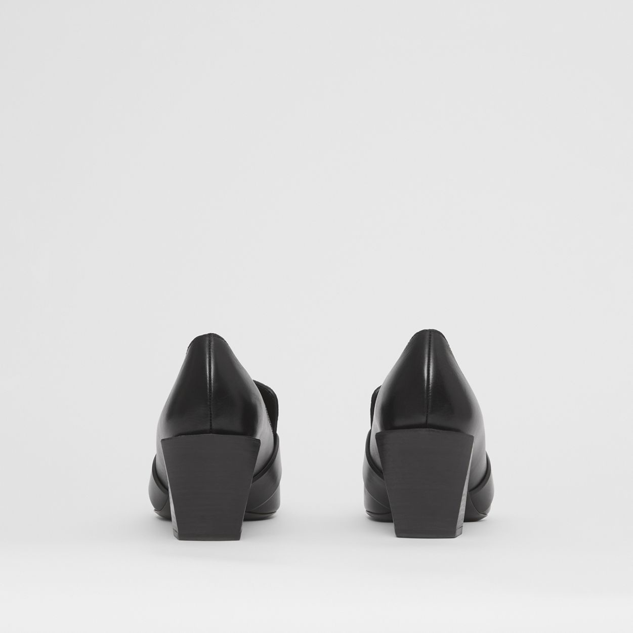 Leather Heeled Loafers - 6