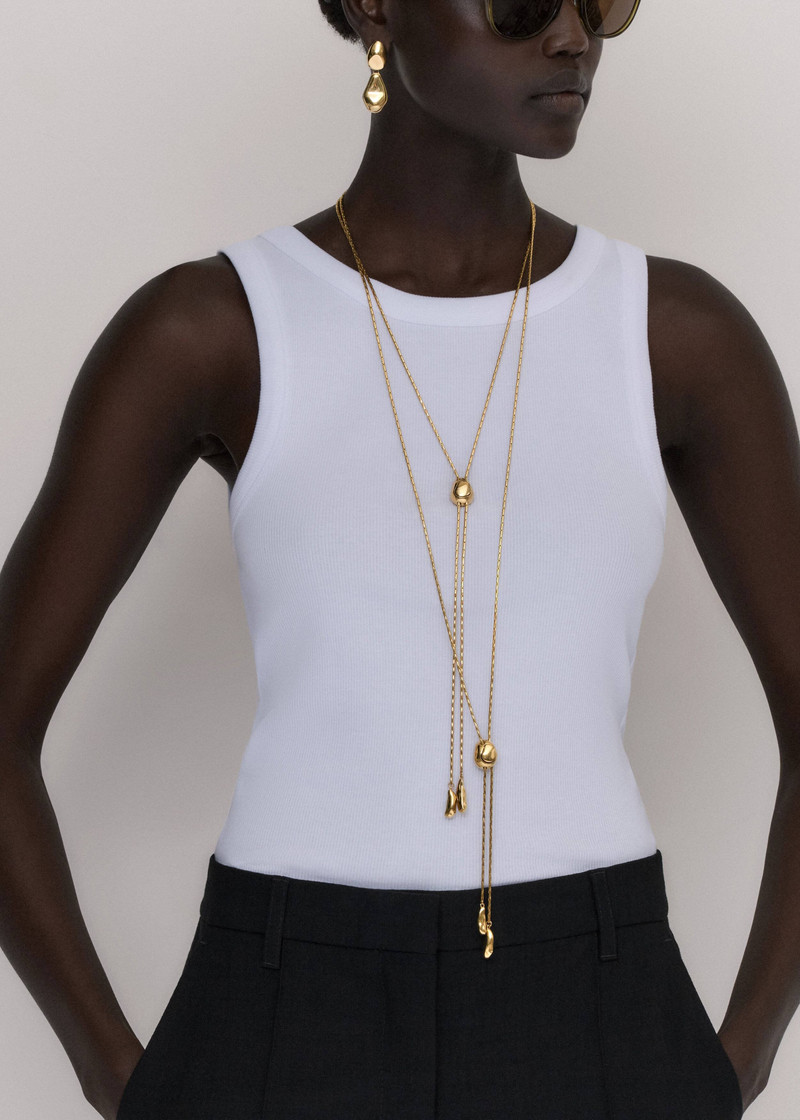 Small Drop Lariat Necklace 5