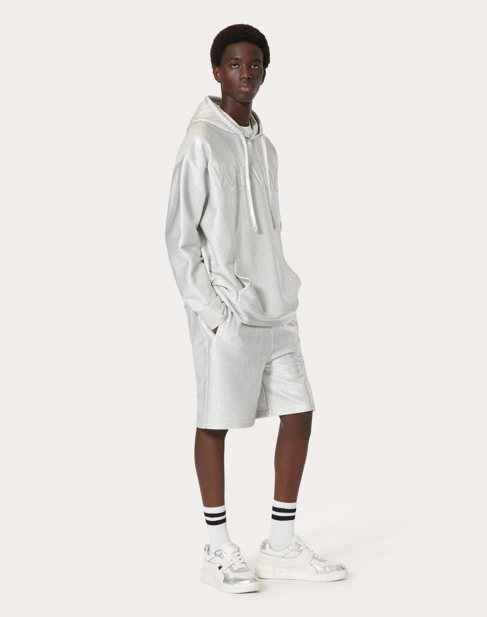 SWEATSHIRT WITH VALENTINO EMBOSSED - 2