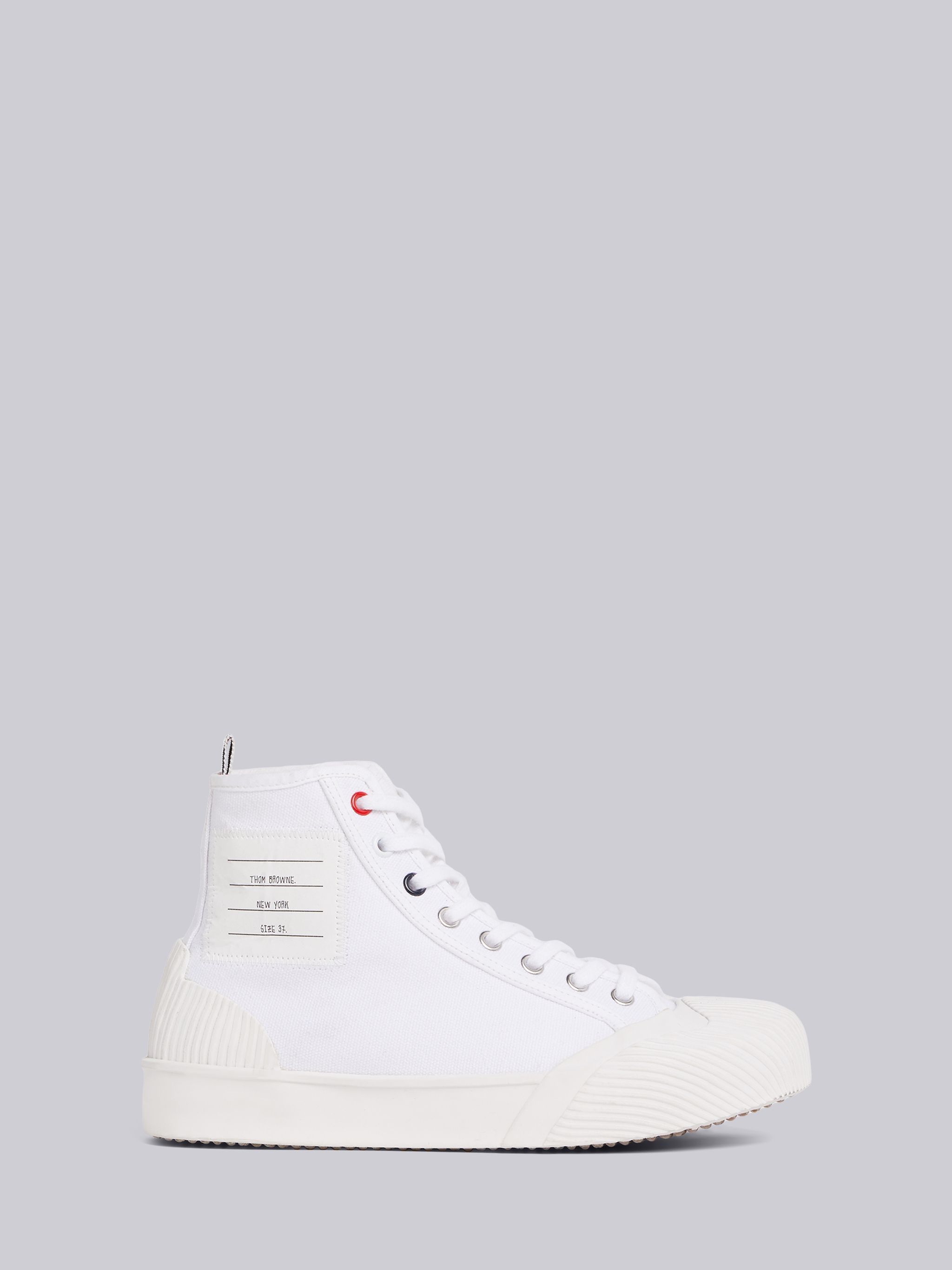 White Vulcanized 4-Bar Trainer - 1