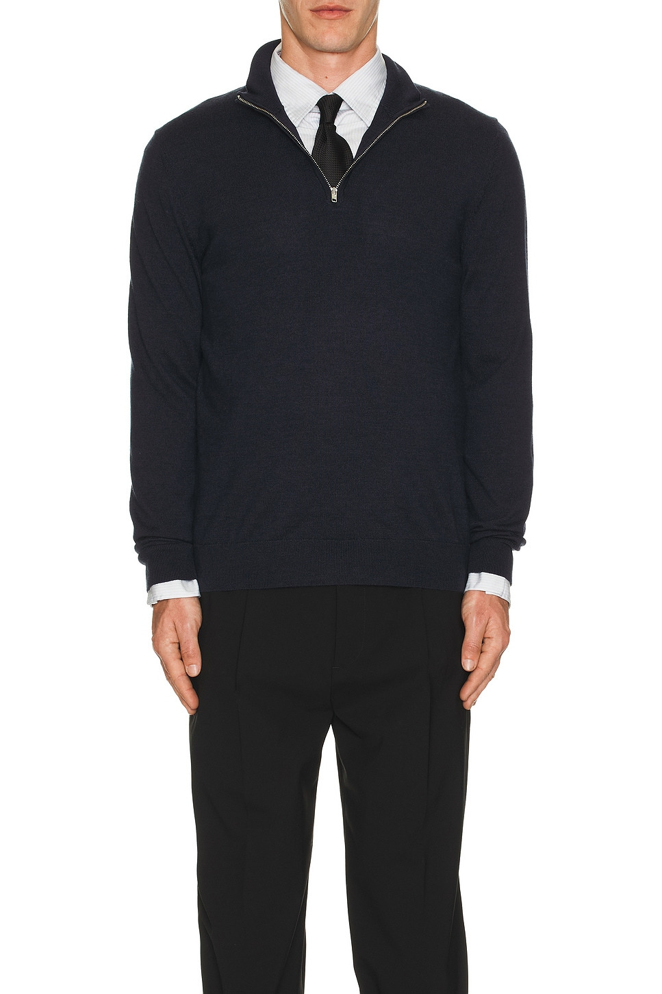 Sergio Zip Mock Neck Sweater - 4