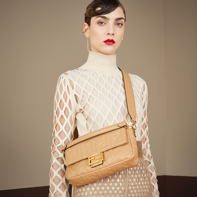 FENDI Beige leather bag outlook