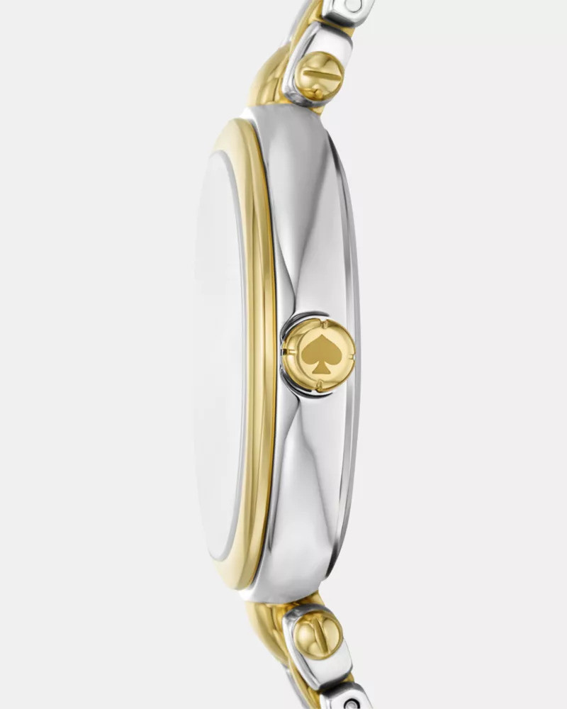 kate spade Gracie Round Two Tone Watch outlook