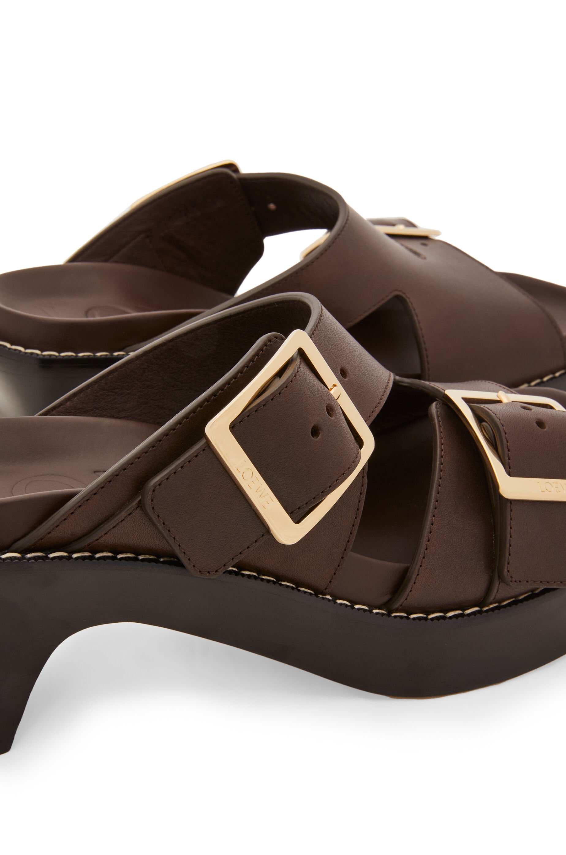 Loewe Ease heel slide in vegetal calf | REVERSIBLE