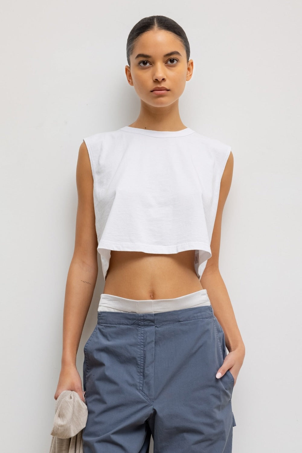 Crop Sleeveless Margo White - 2