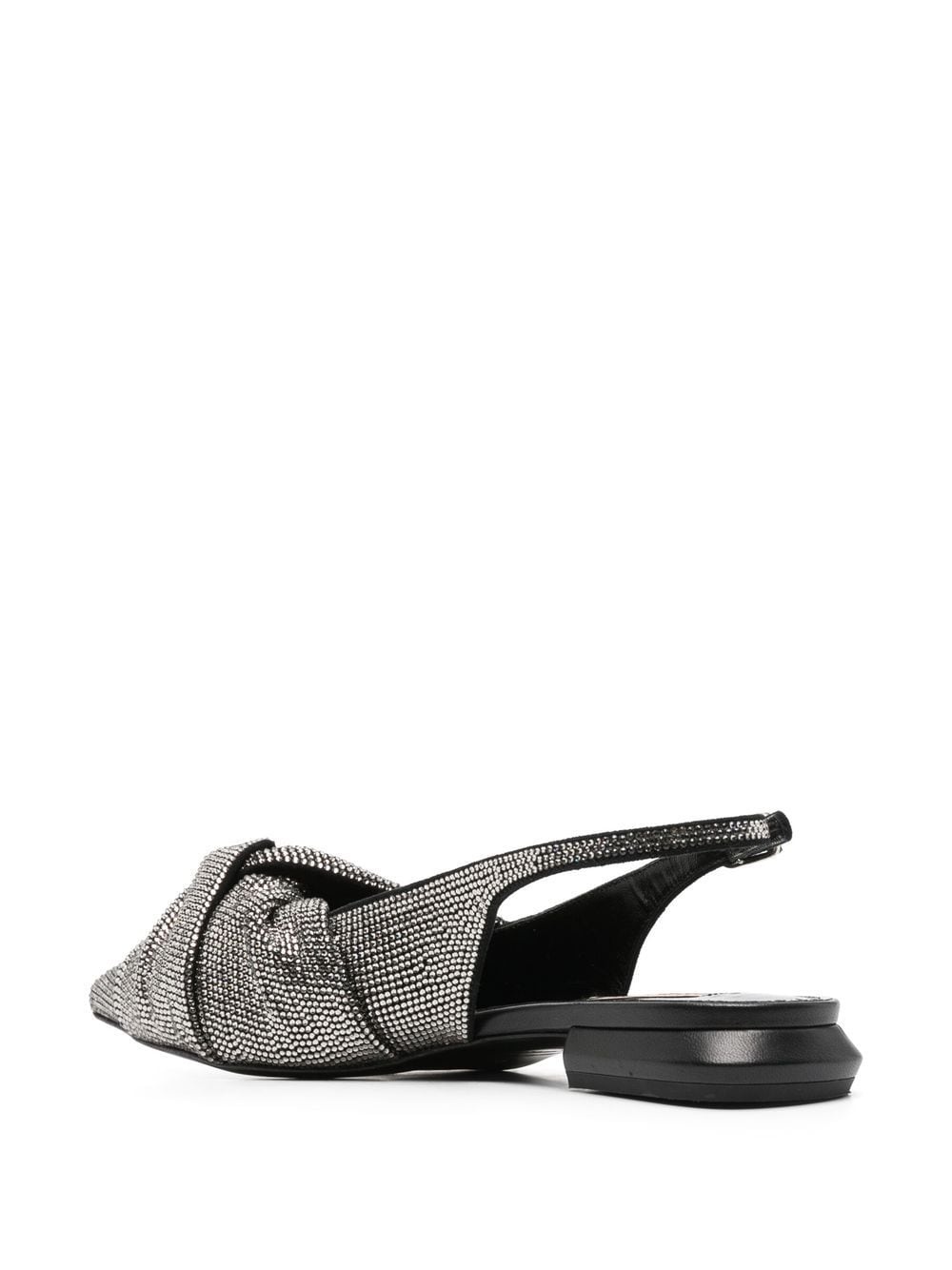 crystal-embellished slingback ballerinas - 3
