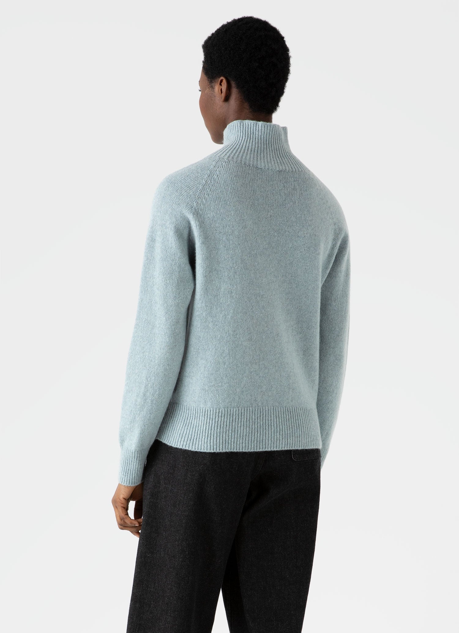 Lambswool Funnel Neck Jumper - 4