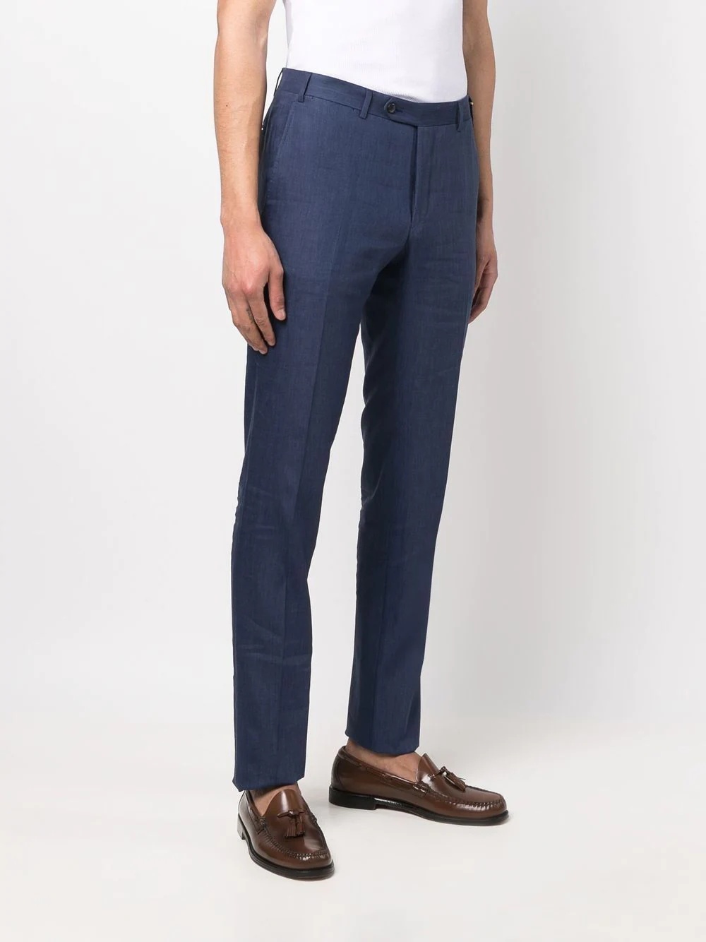 slim-cut tailored trousers - 3