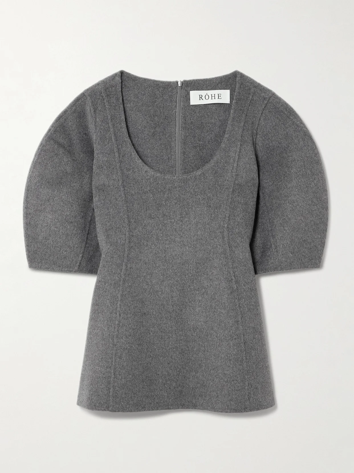 Brushed Wool And Cashmere-blend Felt Top - 1