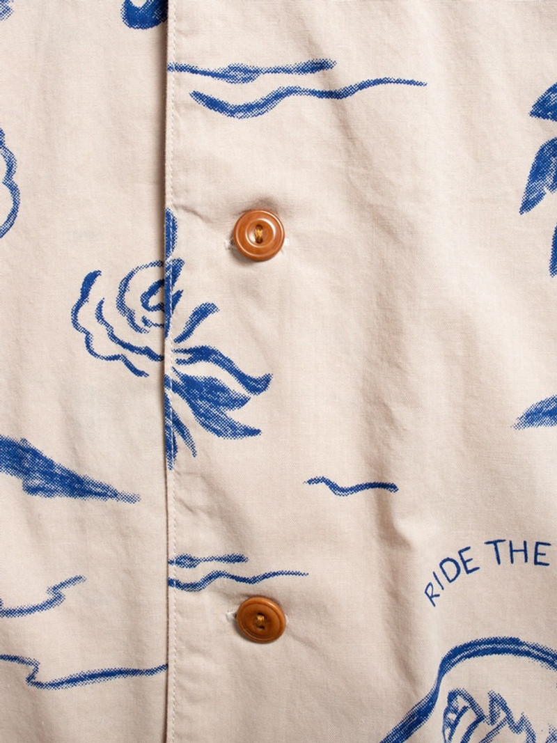 Arvid Waves Hawaii Shirt Ecru 5