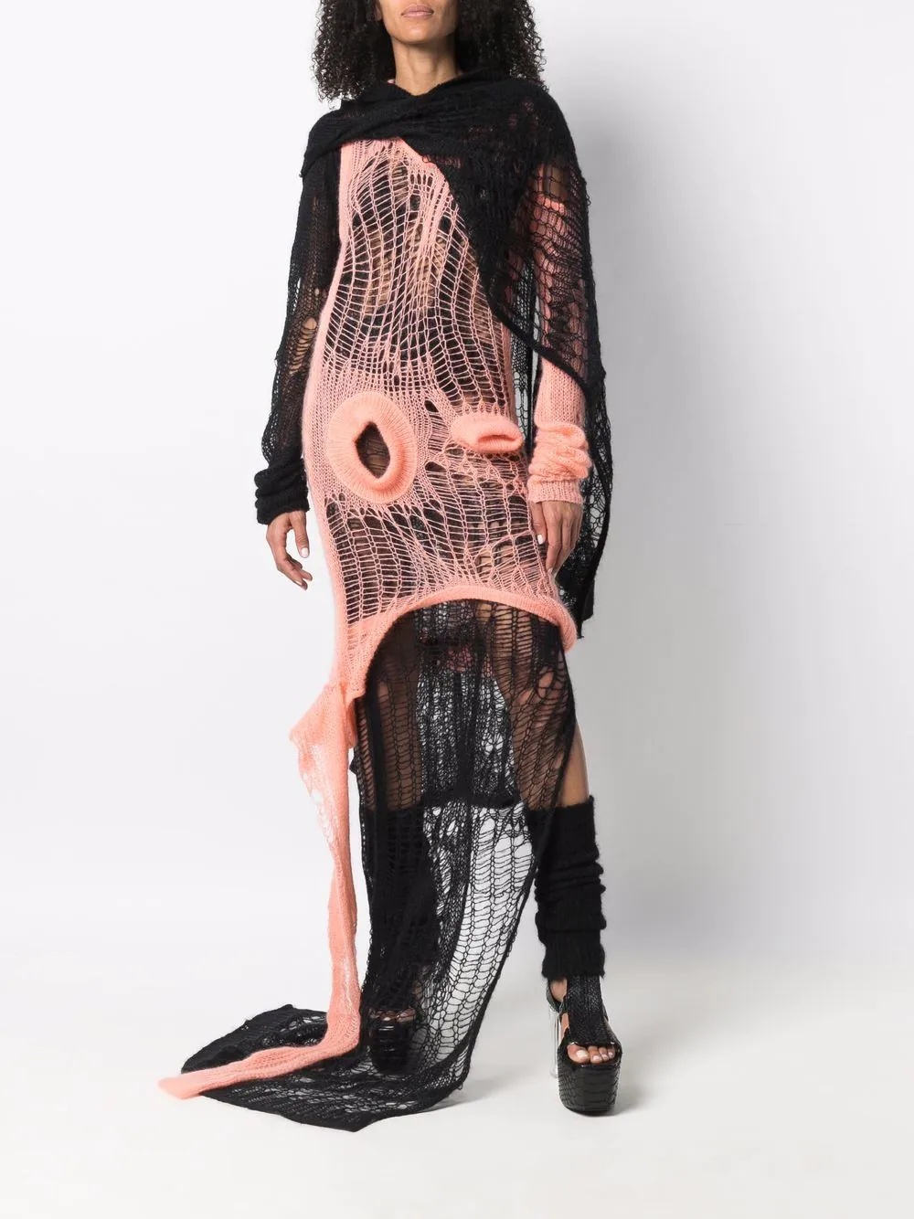 Spider knitted poncho - 2