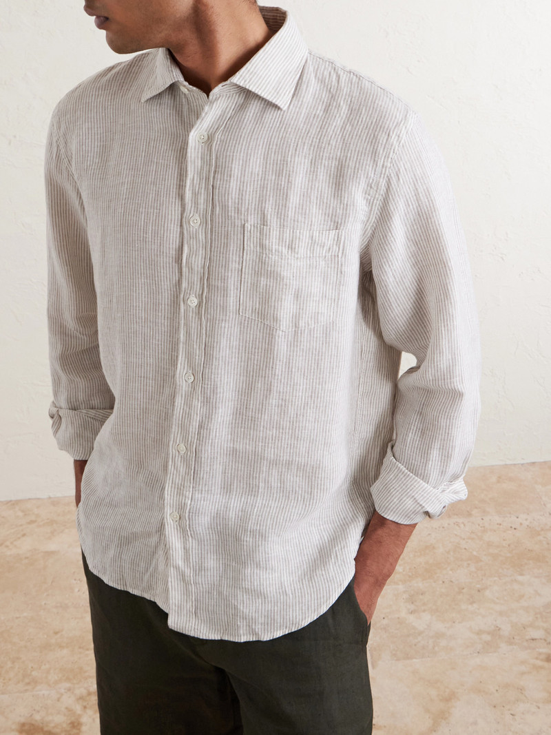Paul Striped Linen Shirt 5