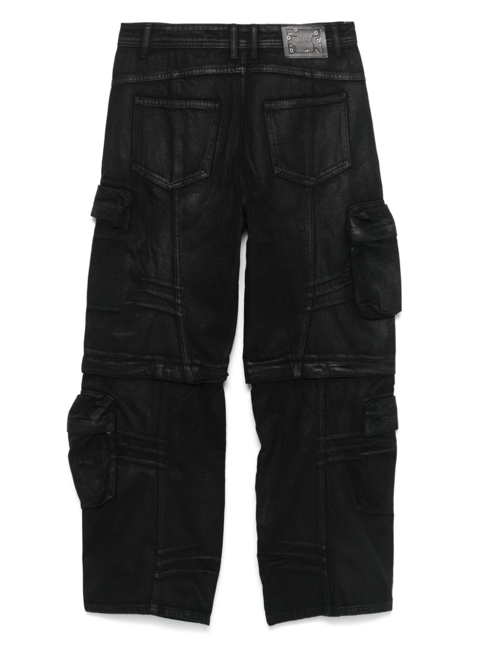 wide-leg cargo jeans - 2
