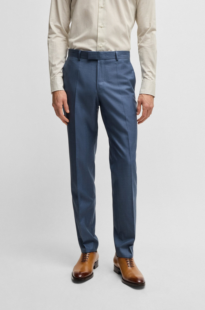 SLIM-FIT SUIT IN VIRGIN WOOL AND SILK 6