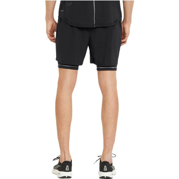 PUMA Graphic 2-In-1 5 Running Shorts 'Black' 521049-51 - 4