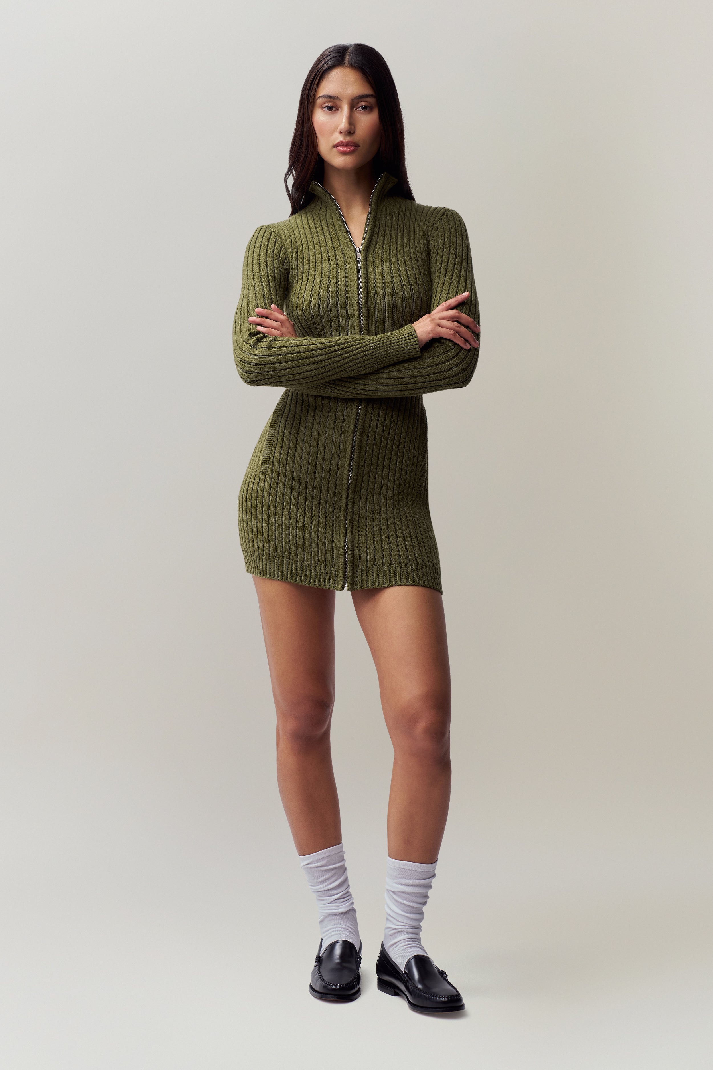 NELL ZIP UP DRESS - 1