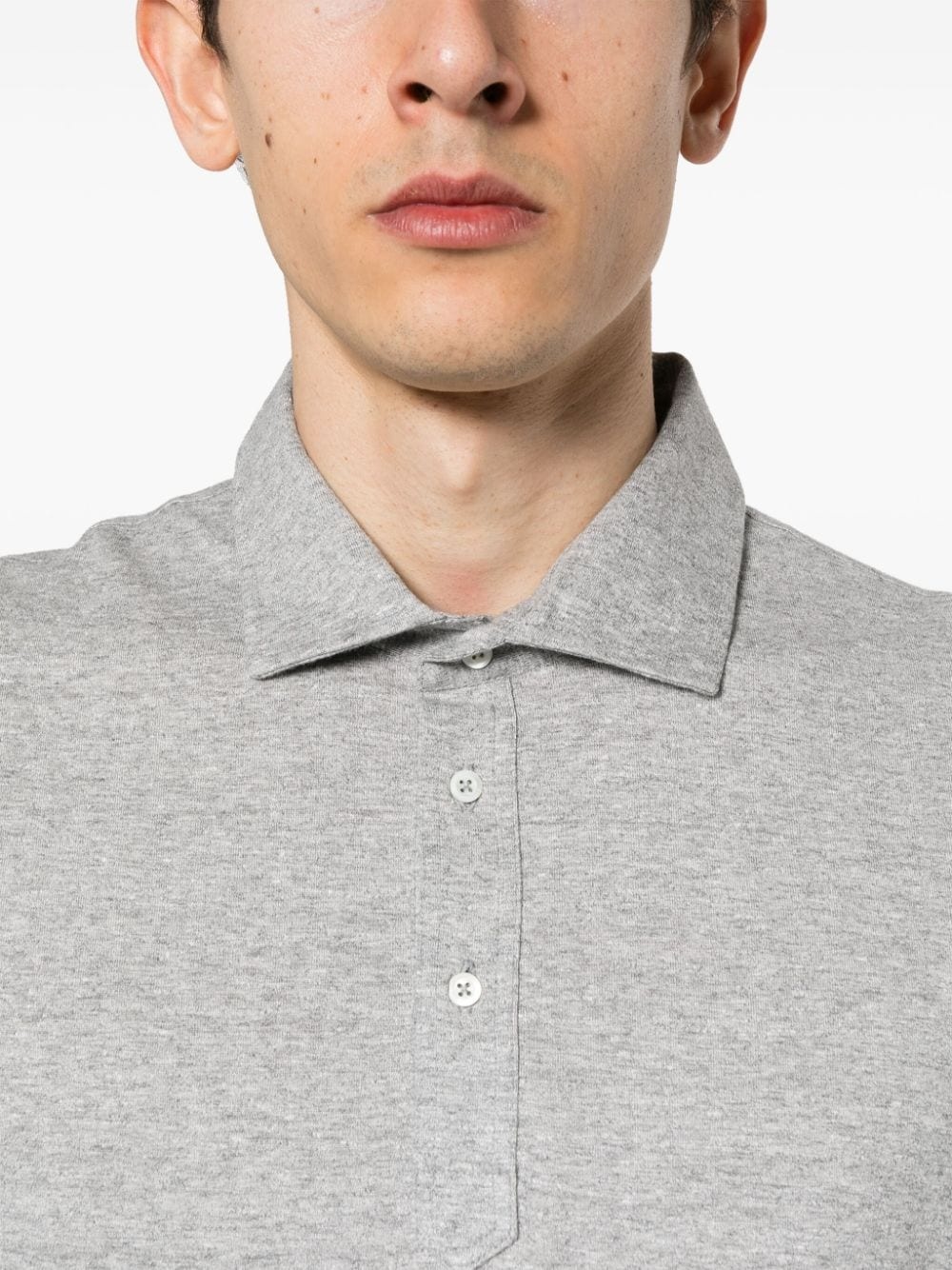 mÃ©lange-effect polo shirt - 5