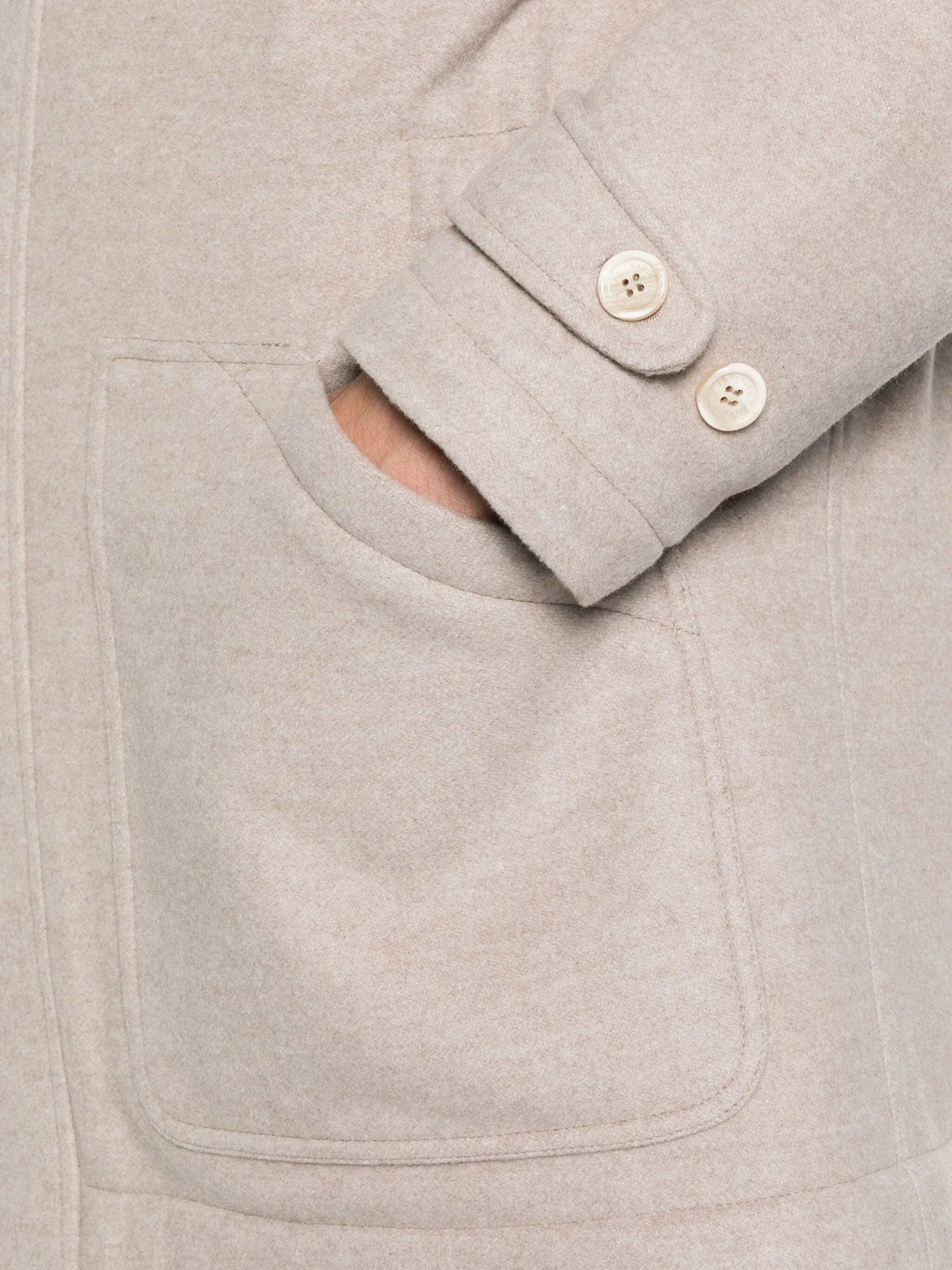 Brunello Cucinelli Trimmed-collar Single-breasted Coat - 5