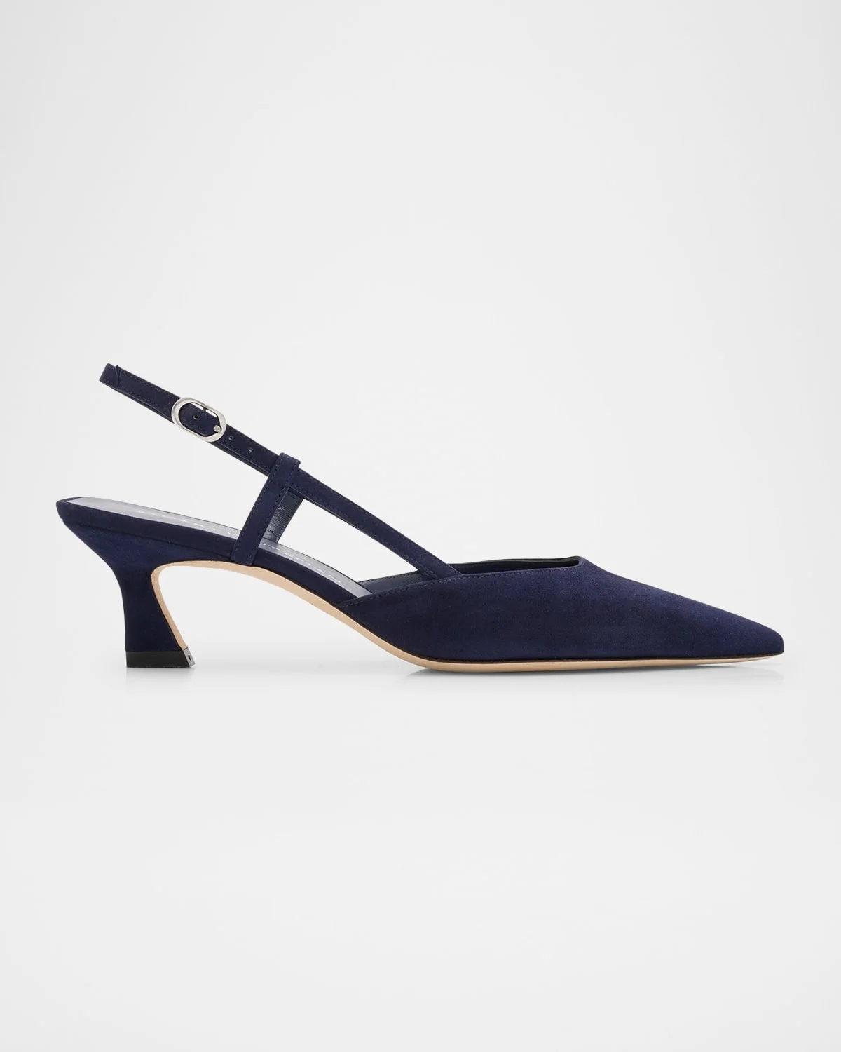 Vinnie Suede Kitten Slingback Pumps - 1