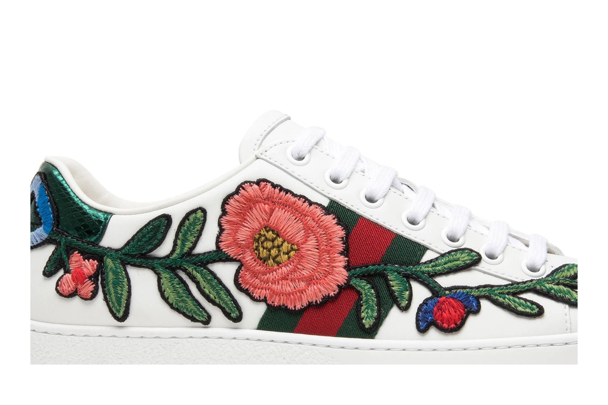 Gucci Wmns Ace Embroidered 'Floral' - 2