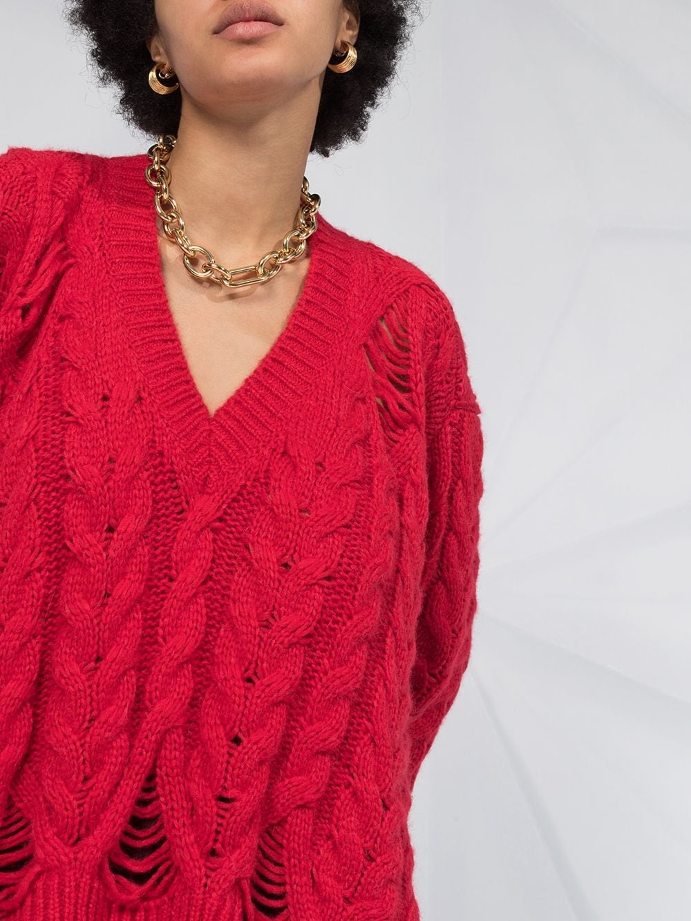 knitted relaxed jumper - 5