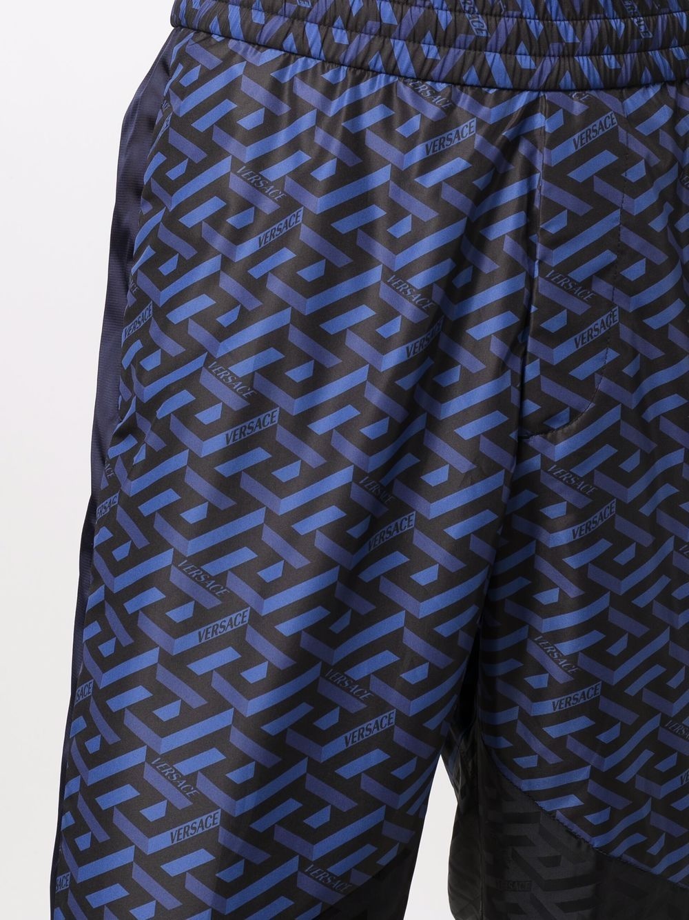 panelled logo-print track pants - 5