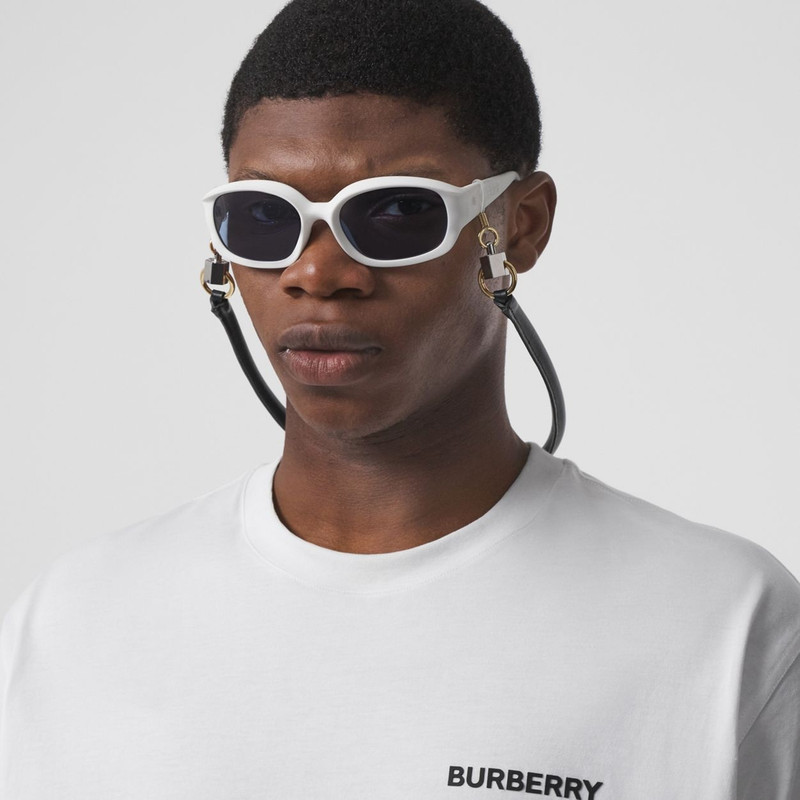 Metallic Detail Leather Eyewear Lanyard 7