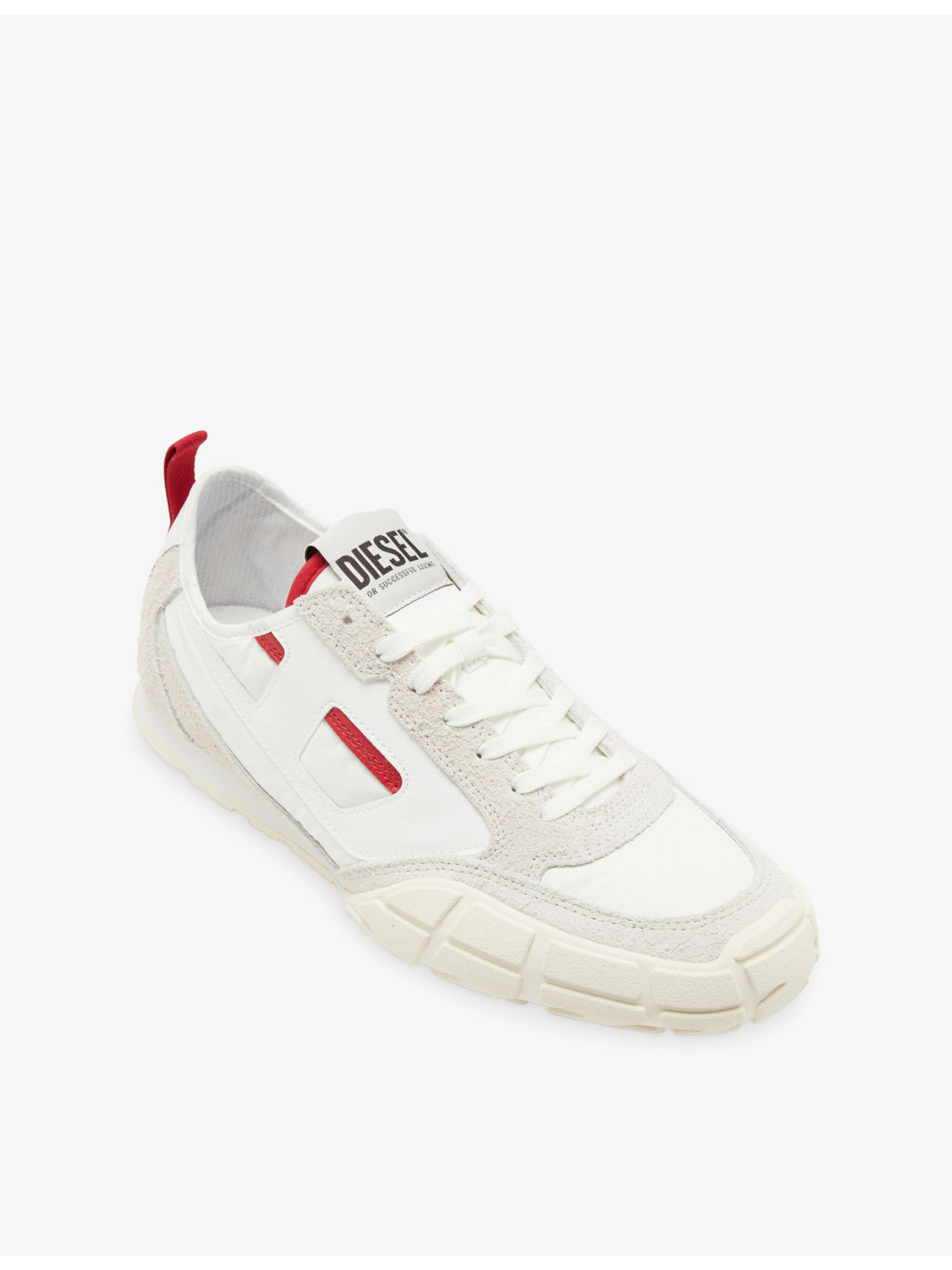 S-Pagodha Leather and Woven Low-Top Trainers - 6