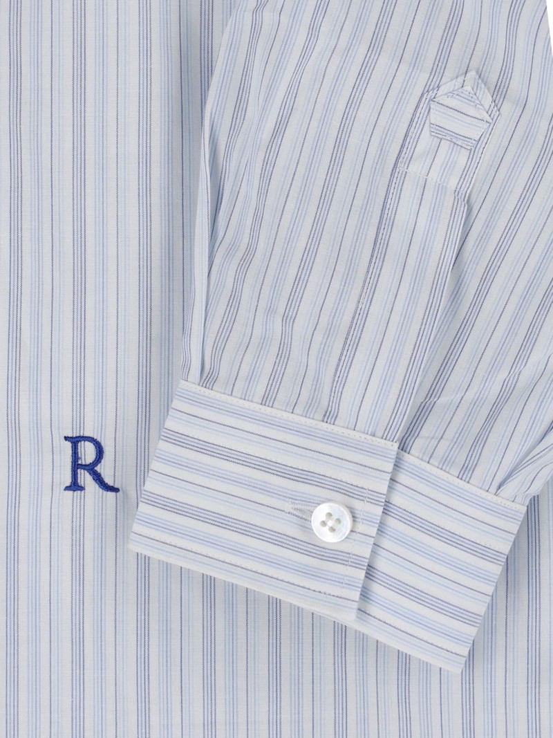 stripe-pattern logo-embroidered shirt 3