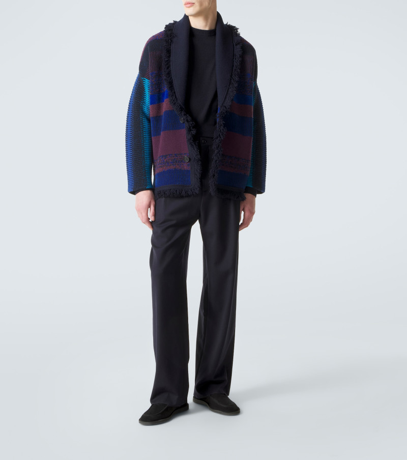 GIORGIO ARMANI x Alanui cashmere and silk polo shirt outlook