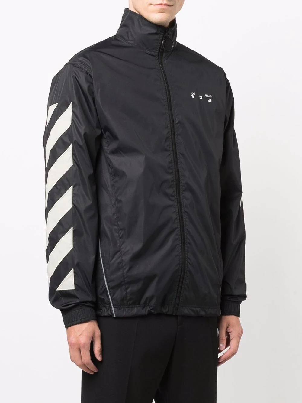 logo-print windbreaker - 3