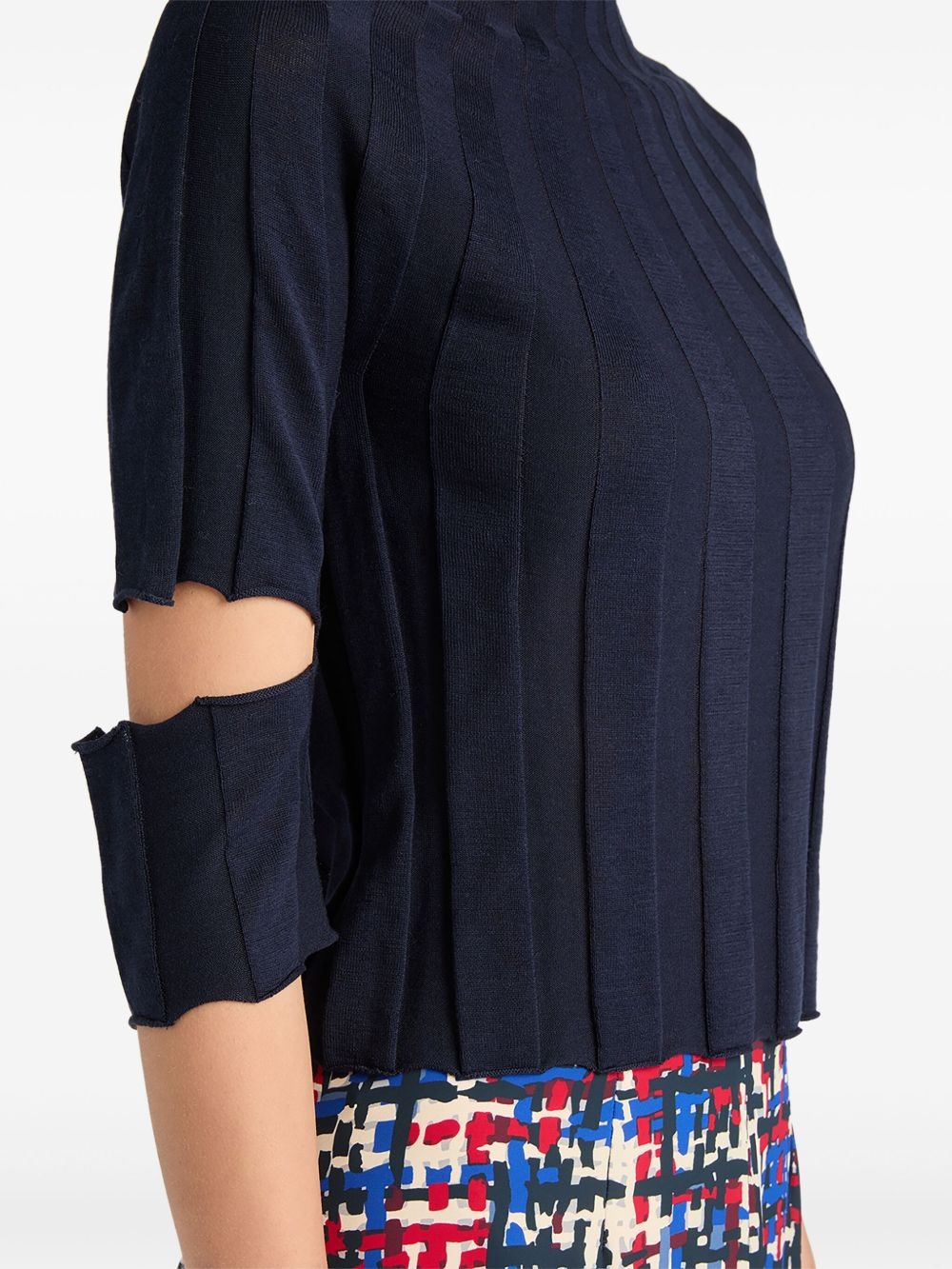 cut-out sweater - 4