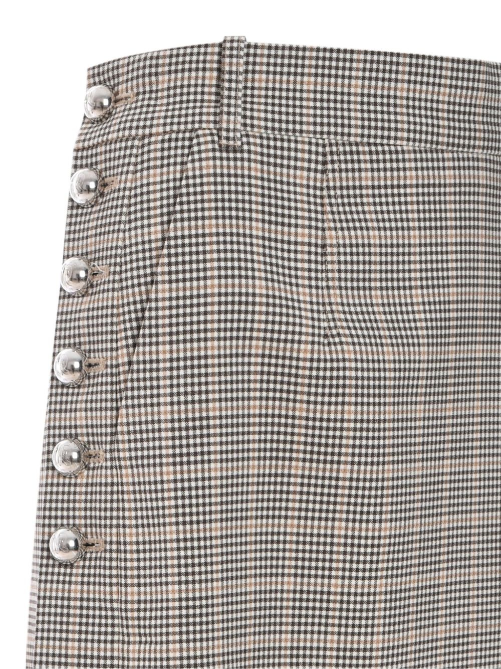 checked midi skirt - 5