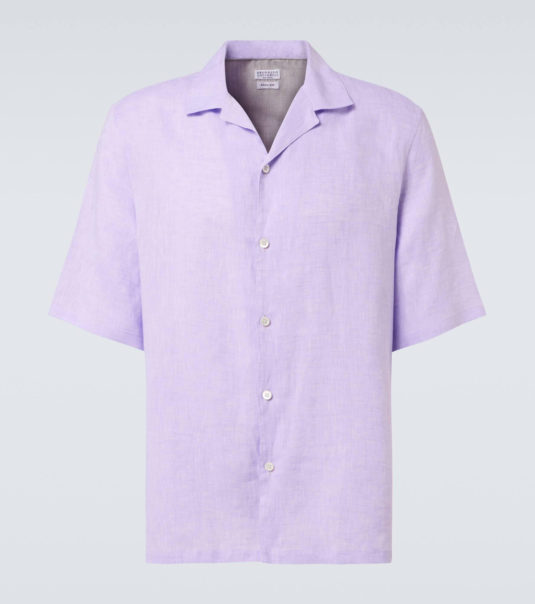 Linen bowling shirt - 1