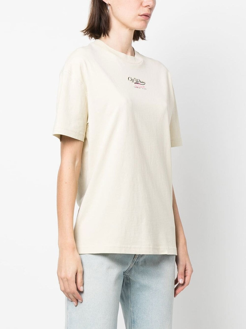logo-print organic cotton T-shirt 3