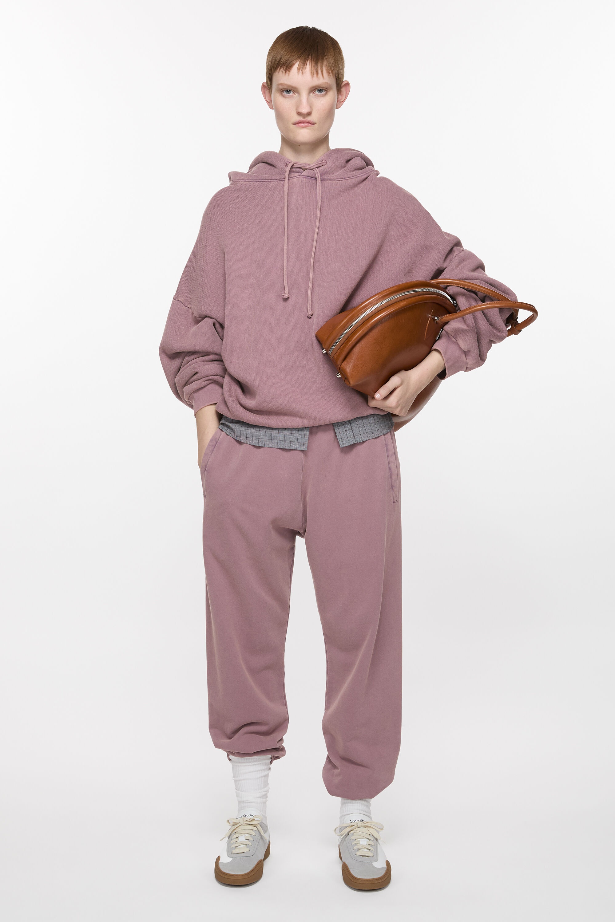 Cotton sweatpants - Plum purple - 2
