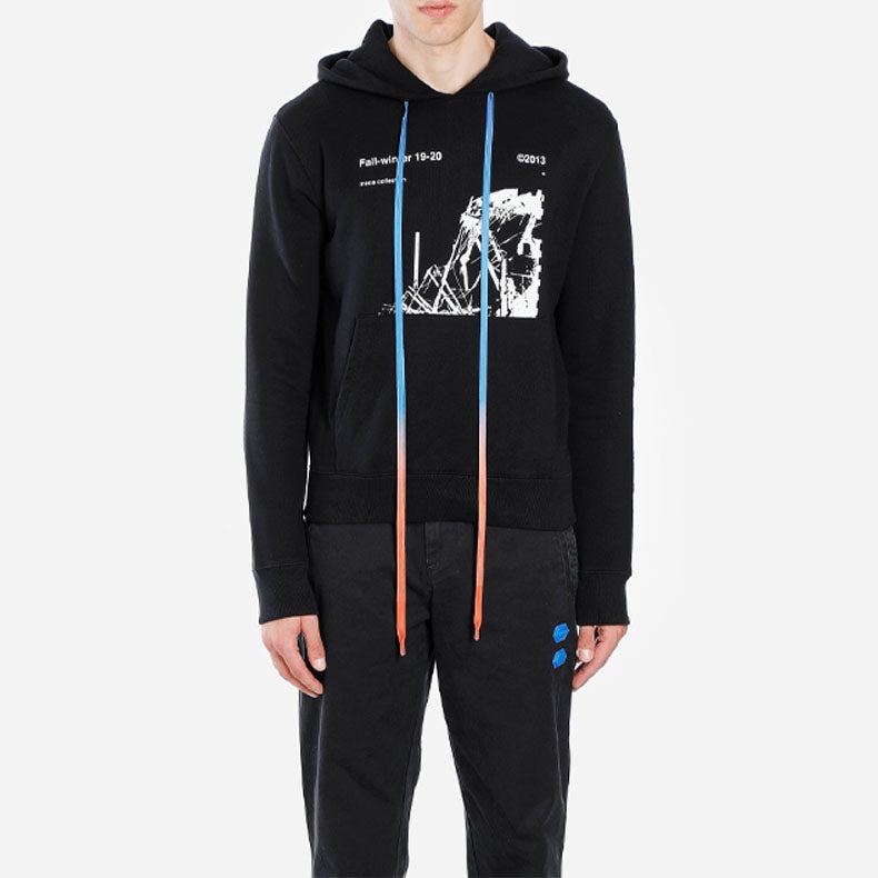 Off-White USA Cotton Pattern Printing Black OMBB034F19E300131001 - 2