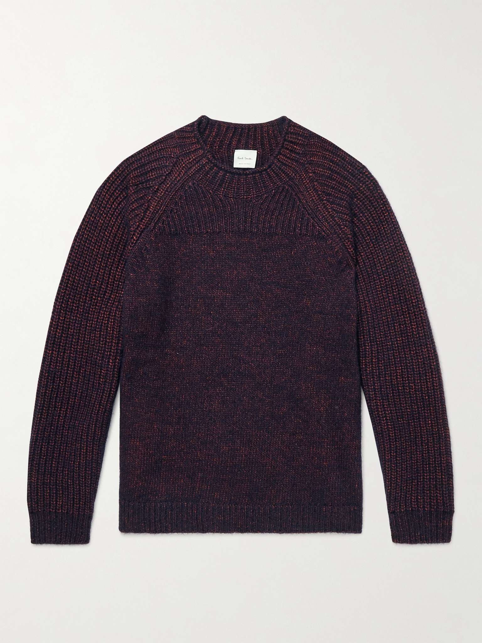 Gents Ribbed Cotton-Blend Sweater - 1