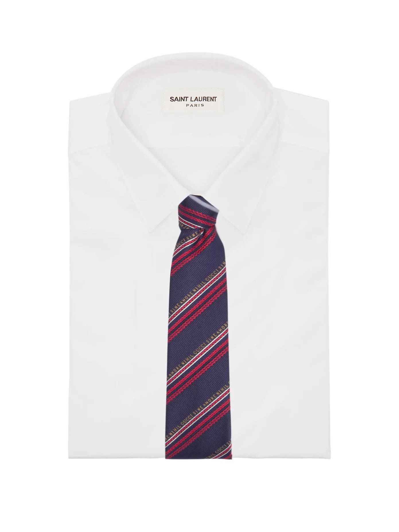 Stripe-jacquard silk-blend twill tie - 2