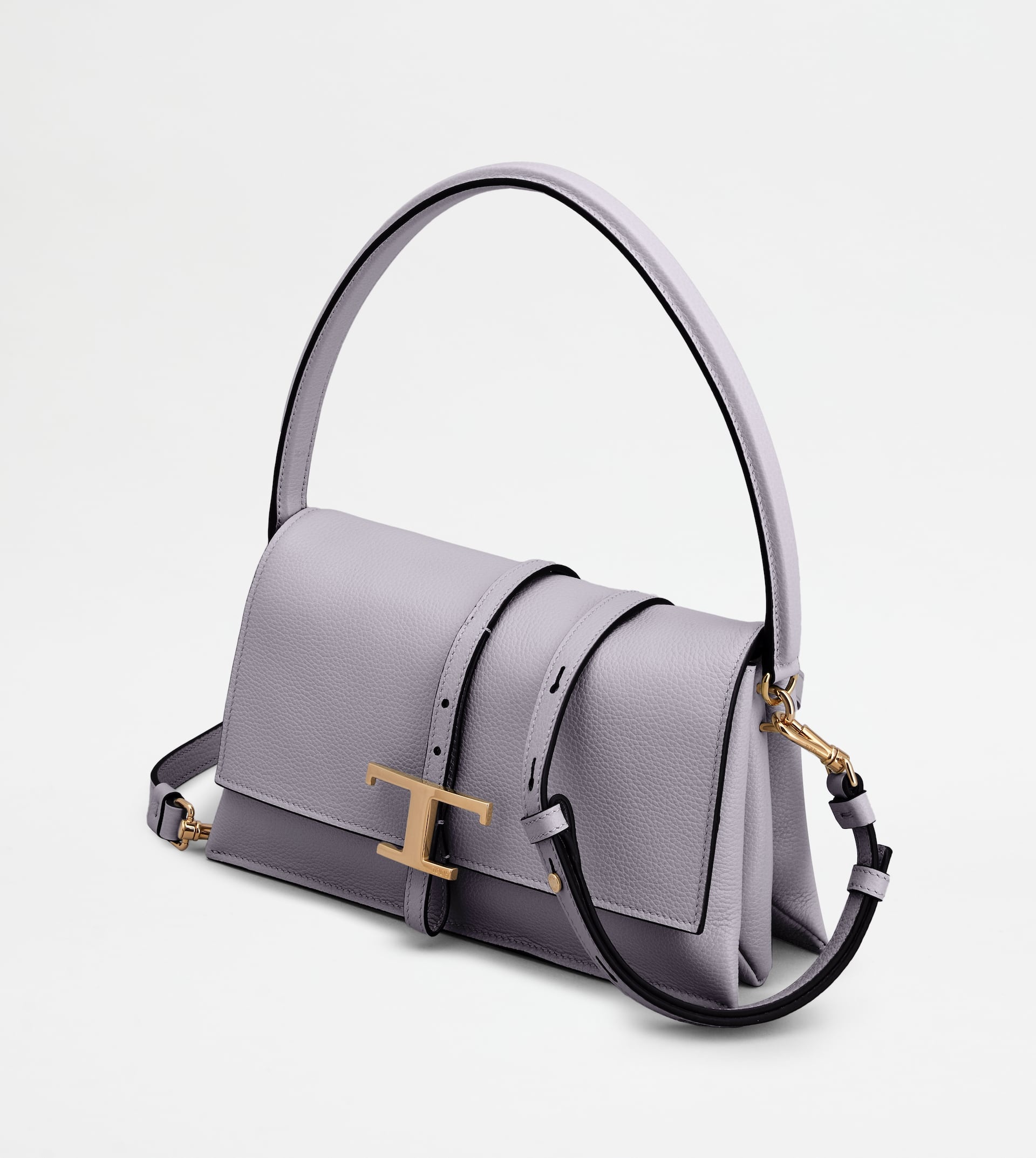 T TIMELESS FLAP BAG IN LEATHER MINI - VIOLET - 6