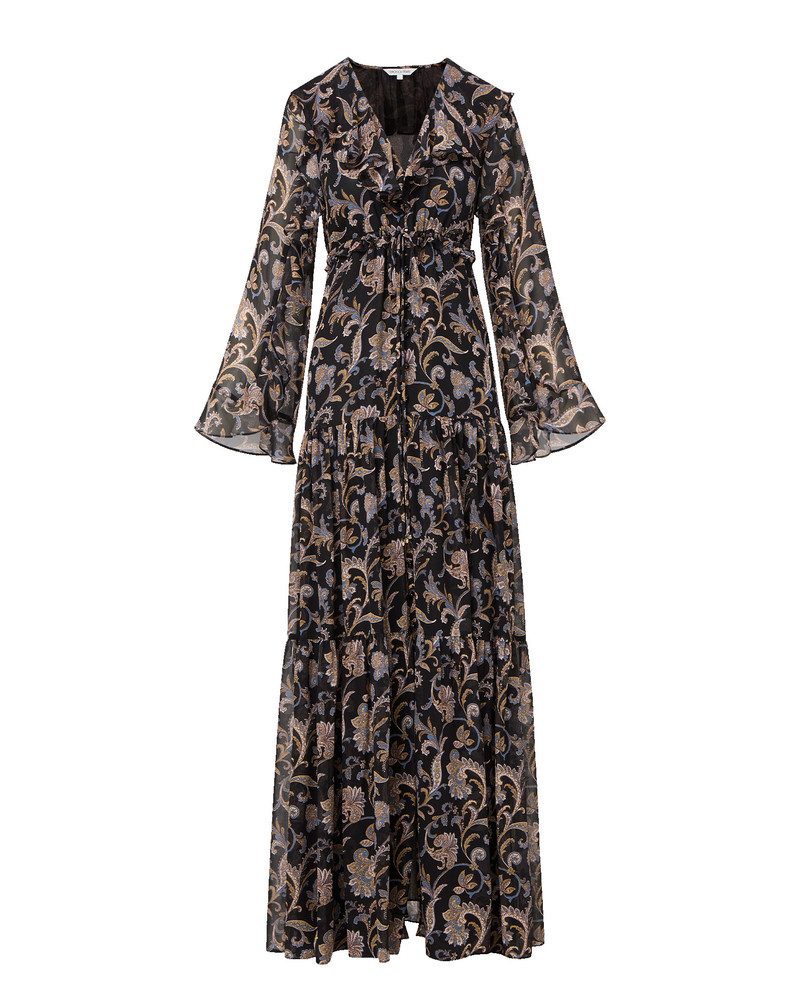 AKARA SILK MAXI DRESS 1