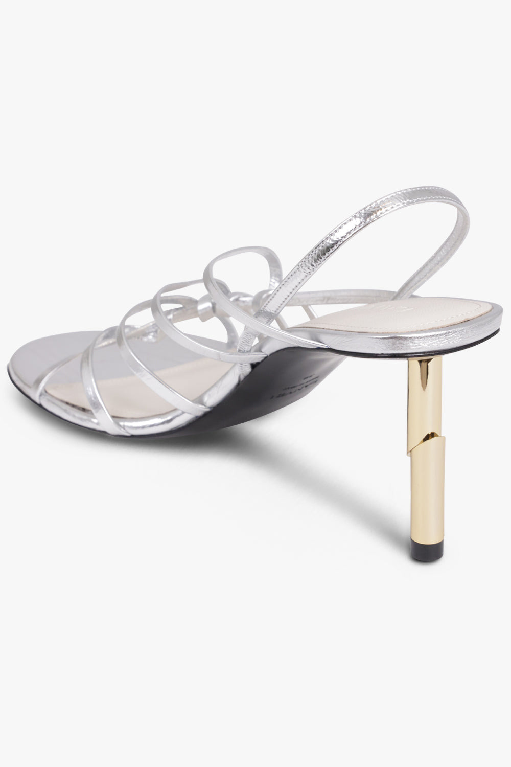 SEQUENCE STRAPPY 75MM SANDAL | SILVER/GOLD - 3
