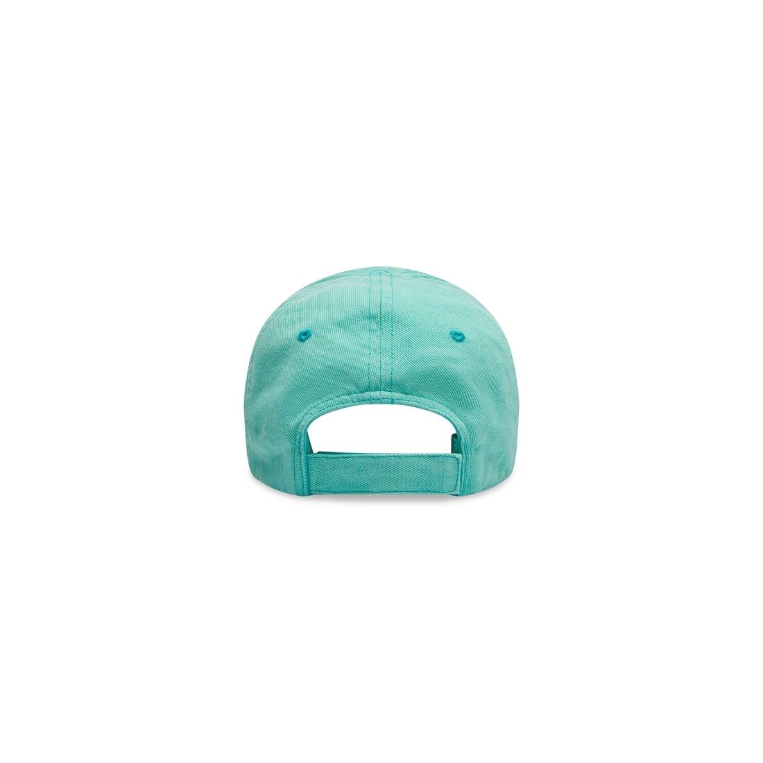 Men's Logo Front Cap in Green - 3